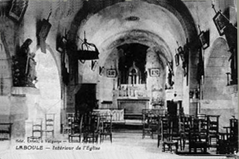 Laboule - intérieur de l'église